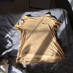 Good/Yellow short sleeve, silky, flowy and comfortable